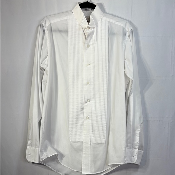 🚢Neil Allyn Classic White Long Sleeve tuxedo Dress Shirt - Picture 1 of 5
